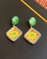 Alfaaz Pichwai Earrings