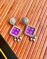 Jamun Pichwai Earrings