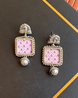 Pratibimb Pichwai Earrings