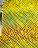 Kota Doria Cotton Leheriya Saree - Yellow