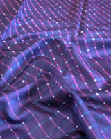 Maheshwari Silkcotton Leheriya Saree - Violet