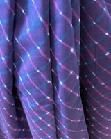 Maheshwari Silkcotton Leheriya Saree - Violet