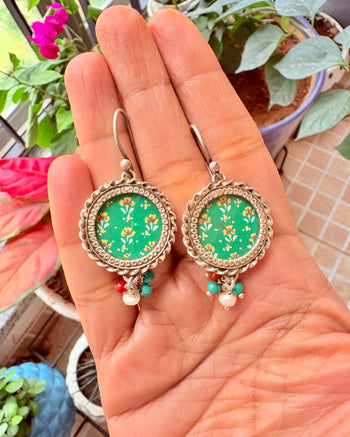 Bagh Pichwai Earrings