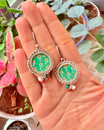 Bagh Pichwai Earrings