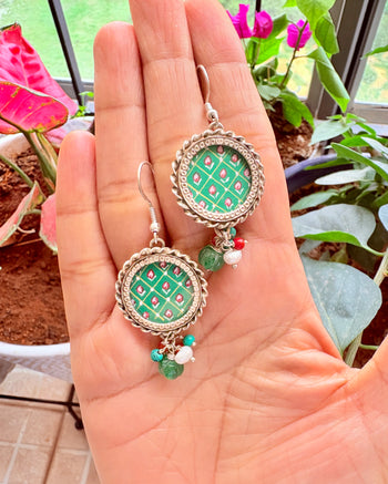 Bagh Pichwai Earrings