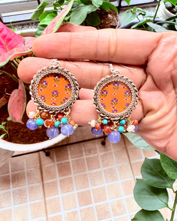 Rangeen Pichwai Earrings
