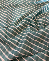 Maheshwari Silkcotton Leheriya Saree - Teal